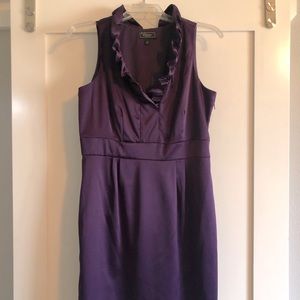 Ruffled Neckline Dress Barn Cocktail Dress